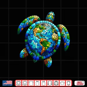 Design Earth Day Shirt Sea Turtle Save The Planet Women Men Kids Shirt
