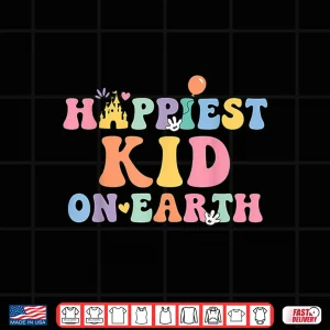 Design Happiest Kid On Earth Mothers Day Matching Family Trip Shirt