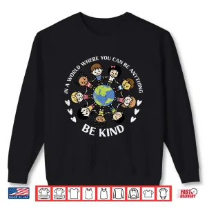 Sweatshirt Kind Kids Earth Anti Bullying Unity Day Orange Boys Girls Shirt