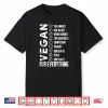 Vegan For Everything T Shirt Planet Earth Day Save The Bees
