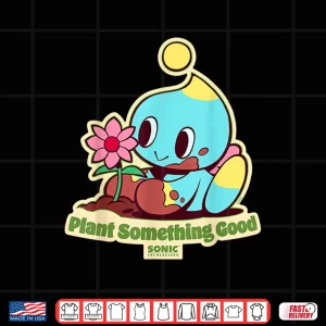 Design Sonic the Hedgehog Plant Something Good Earth Day Chao Shirt