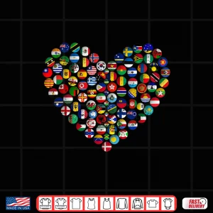 Design World Flags Earth Day Shirt