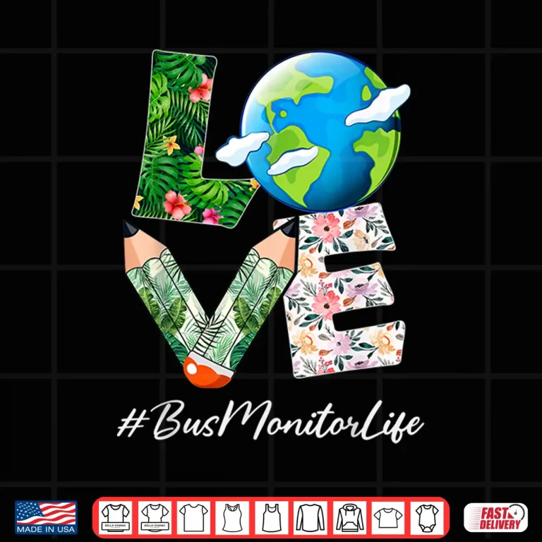 Design Bus Monitor Love World Earth Day Save the Planet Shirt