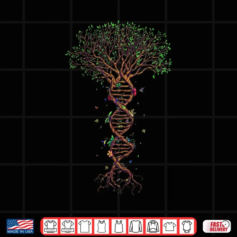 Design DNA Tree Genetic Funny Earth Day Plant A Tree Life Humor Shirt