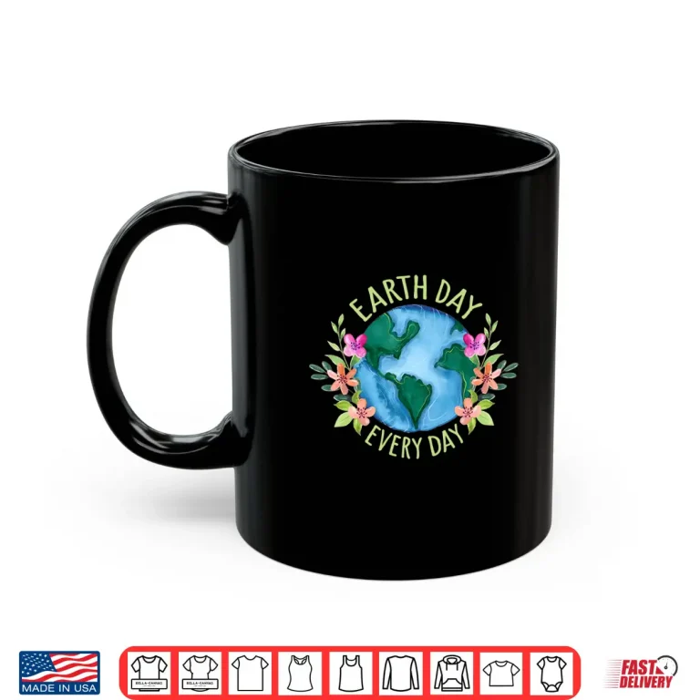Mug Earth Day Everyday Retro Environmental Shirt Women Earth Day Shirt