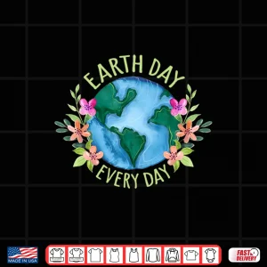 Design Earth Day Everyday Retro Environmental Shirt Women Earth Day Shirt