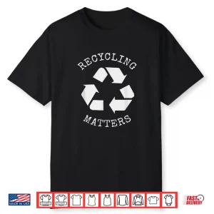Earth Day Shirt Recycle Matters Logo Vintage Recycling Shirt Shirt
