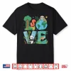 Love Earth Day Planet 2025 Anniversary Environmental Animals Shirt