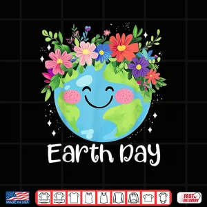 Design Happy Earth Day 2025 Cute Earth Day Kids Toddler Boys Girls Shirt