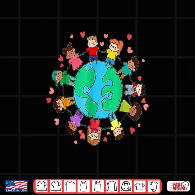 Design Happy Earth Day Children Around the World Shirt