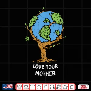 Design Love Your Mother Earth Day Shirt Environment Eco World Tree Shirt