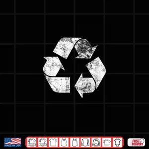 Design Recycle Logo T Shirt Earth Day Nature Planet Conservation