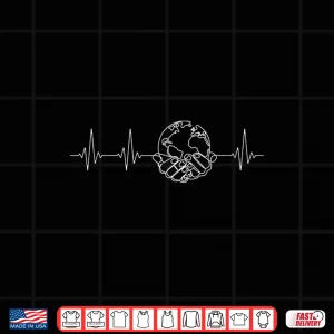 Design Save the Planet Heartbeat on World Earth Day Environmental Shirt