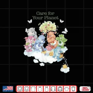 Design Care Bears Earth Day Care For Your Planet Vintage Retro Shirt