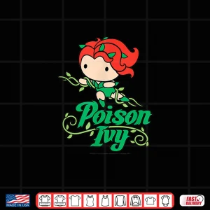 Design DC Comics Earth Day Poison Ivy With Vines Cartoon Style Shirt