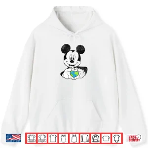Hoodie Disney Mickey Friends Earth Day Mickey Holding Earth Shirt