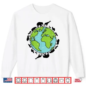Sweatshirt Earth Animals Wildlife Conservation Environmentalist Gift Shirt