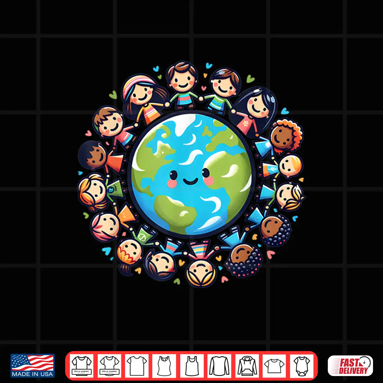 Happy Earth Day 2024 Cool Earth Day Children Kids Toddler Shirt Happy Earth Day 2024 Cool Earth Day Children Kids Toddler Shirt