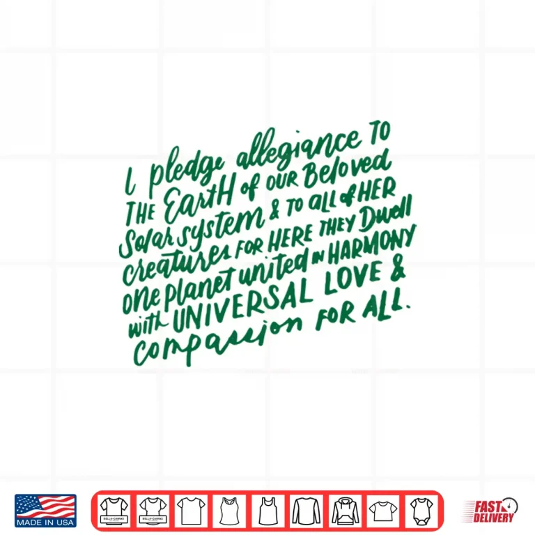 Design I Pledge Allegiance To The Earth Long Sleeve Shirt Earth Day Shirt