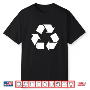 Kids Earth Day 2021 For Toddler Boys Girls Recycling Symbol Shirt