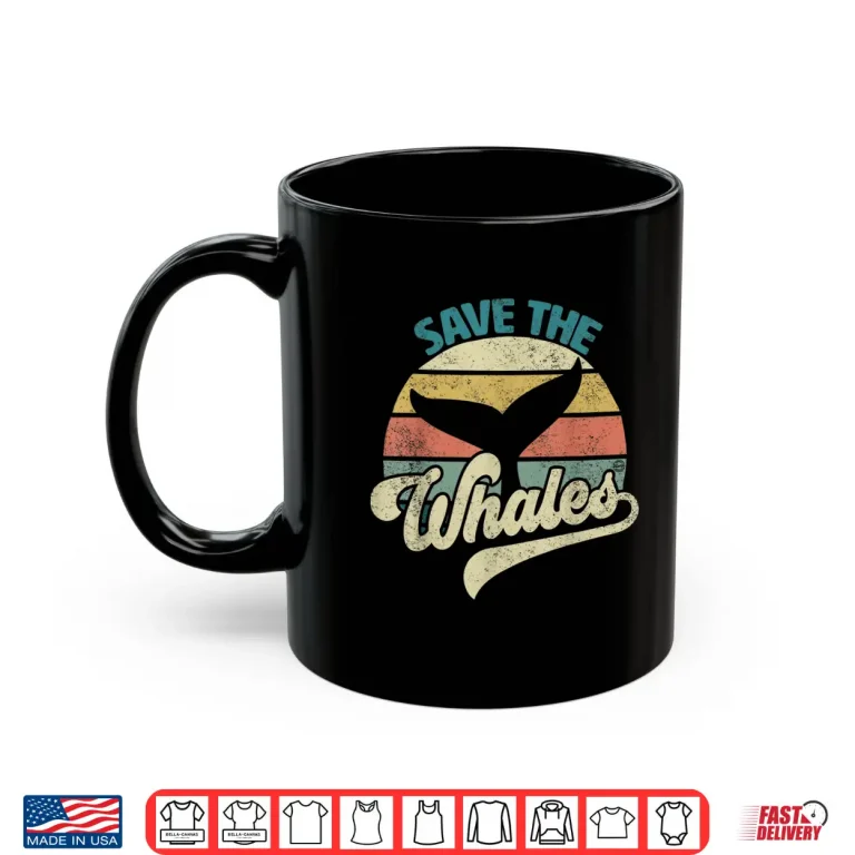 Mug Save The Whales Retro Shirt