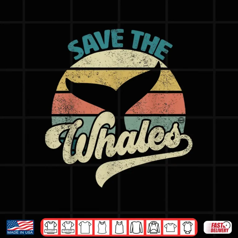 Design Save The Whales Retro Shirt