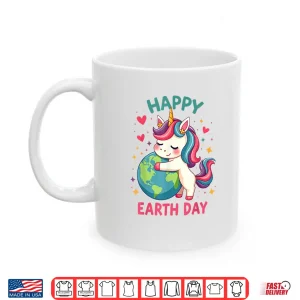 Mug Cute Unicorn Happy Earth Day Groovy Women Men Kids Shirt
