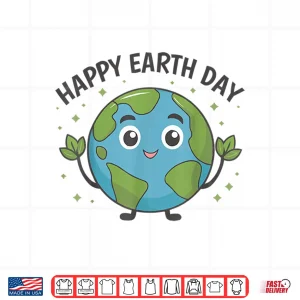 Design Cute Planet Earth Saying Happy Earth Day 2024 Shirt