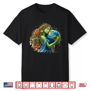 Earth Day 2026 Green Mother Nature Planet Women Girls Shirt