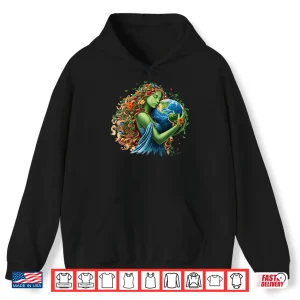 Hoodie Earth Day 2026 Green Mother Nature Planet Women Girls Shirt