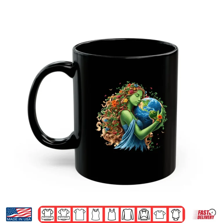 Mug Earth Day 2026 Green Mother Nature Planet Women Girls Shirt