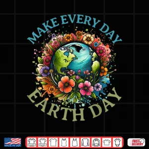 Design Earth Day Every Day Groovy Retro 70s Earth Day for Kids Shirt