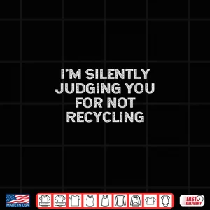 Design Funny Recycling Environmentalist Earth Day Recycle Judging Shirt