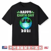 Happy Earth Day 2021 Funny Earth Wearing Mask Kids Toddler Shirt