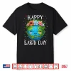 Happy Earth Day Heart Floral Earth Day Boys Womens Girls Shirt