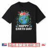 Happy Earth Day Shirt For Women Kids Teachers Floral Shirt
