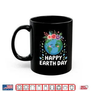 Mug Happy Earth Day Shirt for Women Kids Teachers Floral Shirt