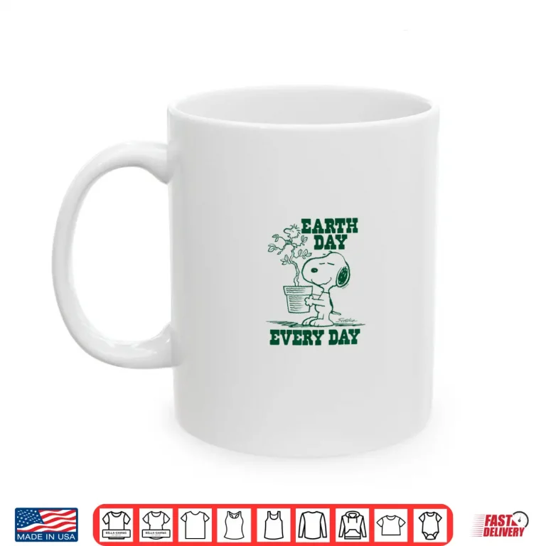 Mug Peanuts Snoopy Earth Day Every Day Shirt