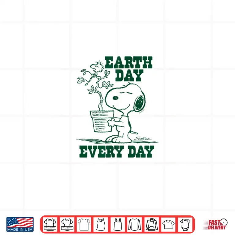 Design Peanuts Snoopy Earth Day Every Day Shirt