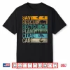 Save Bees Rescue Animals Recycle Plastics Fun ( On Back ) Shirt