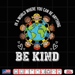 Design Unity Day Orange Be Kind Earth Anti Bullying Boys Girls Kids Shirt