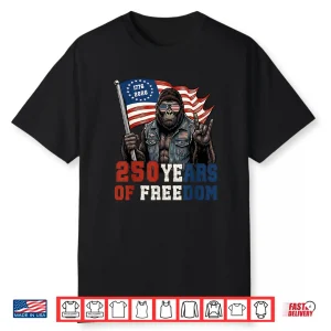 250 Years American 1776 2026 250Th Birthday Bigfoot Lovers Shirt