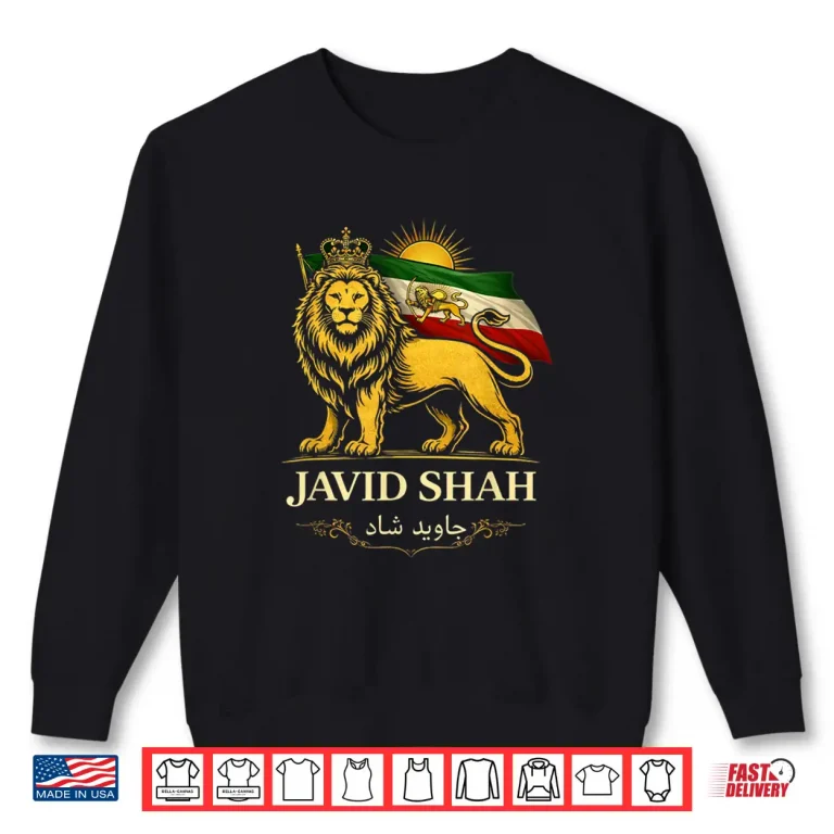 Sweatshirt Persian Lion Javid Shah Iran Flag Tee Shirt
