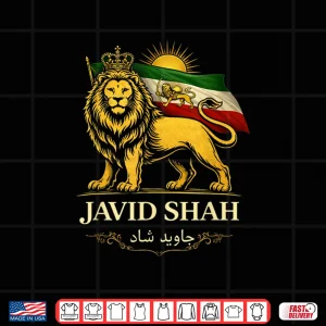 Design Persian Lion Javid Shah Iran Flag Tee Shirt