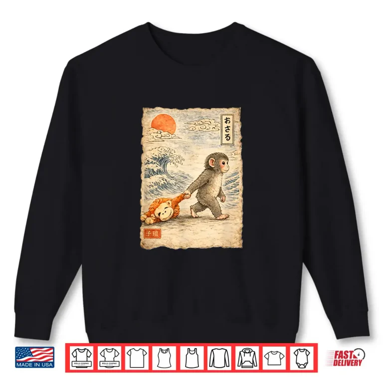 Sweatshirt Punch The Monkey Baby Fun Design for Everyone Shirt