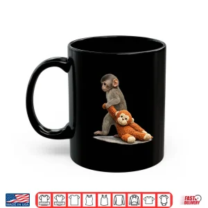 Mug The Monkey Punch with Plush Toy Cute Baby Stuffed Animal Shirt