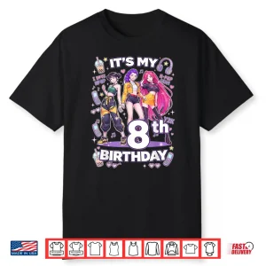 8Th Birthday 8 Year Old Girl Korean Pop Kpop Bday Party Shirt