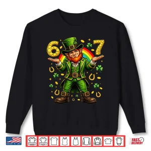 Sweatshirt 67 St Patricks Day Shirts for Kids Boys Six Seven Funny Shirt