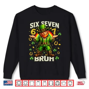 Sweatshirt 67 St Patricks Day Shirts for Kids Boys Six Seven Bruh Funny Shirt