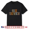 Boys Animal Print Clothes Six Seven Kids Zoo 67 Meme Girls Shirt